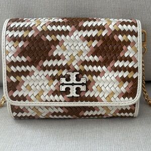 Tory Burch Multicolor Woven Clutch